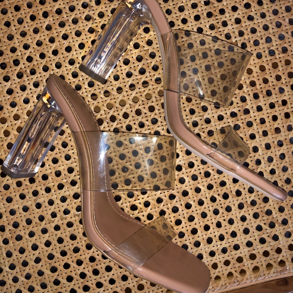 Zara clear heels/sandals